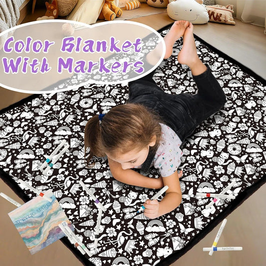 DIY Cozy Coloring Blanket Kit
