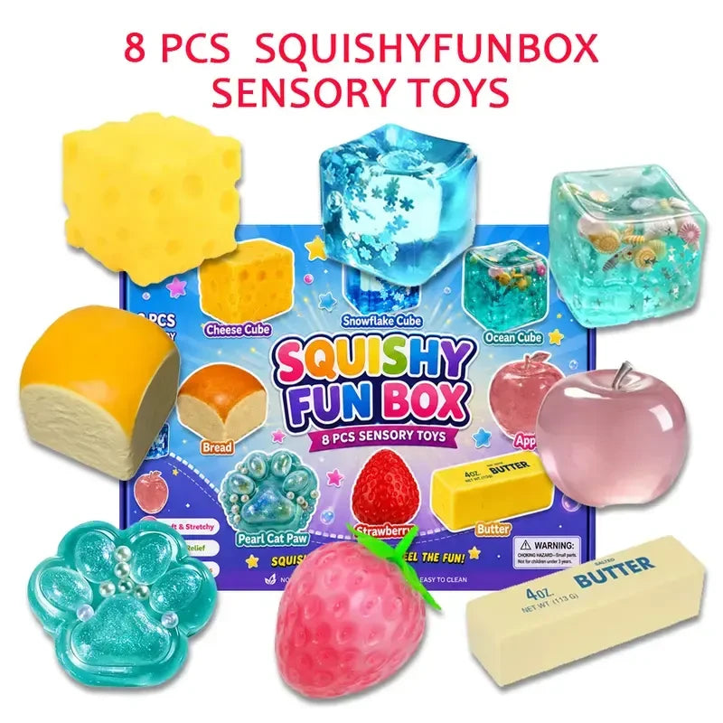 Stress Relief Squishy Fidget Toy Set