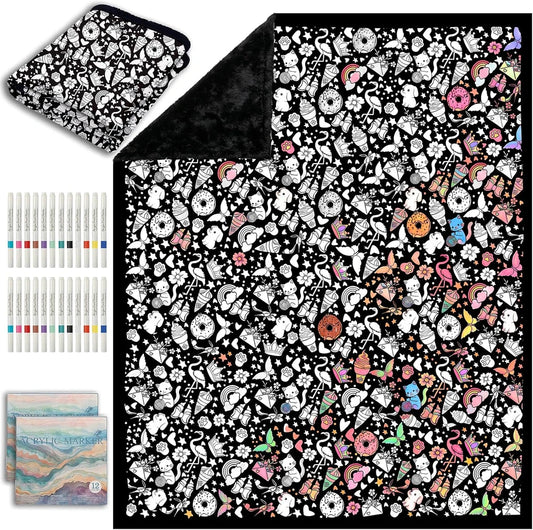 DIY Cozy Coloring Blanket Kit