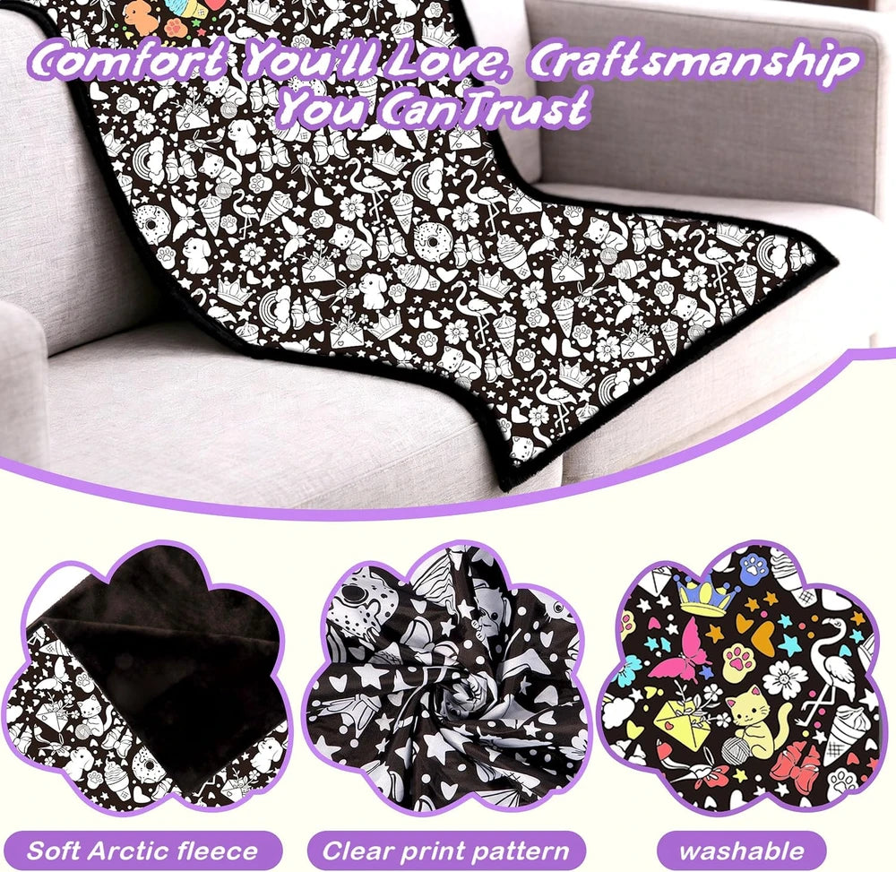 DIY Cozy Coloring Blanket Kit