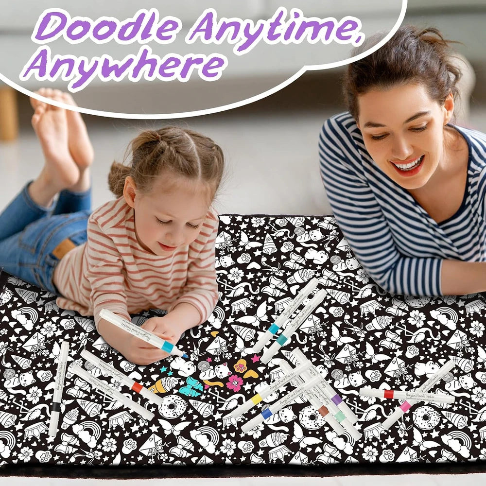 DIY Cozy Coloring Blanket Kit
