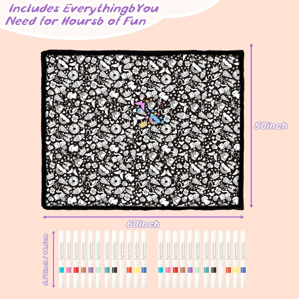 DIY Cozy Coloring Blanket Kit