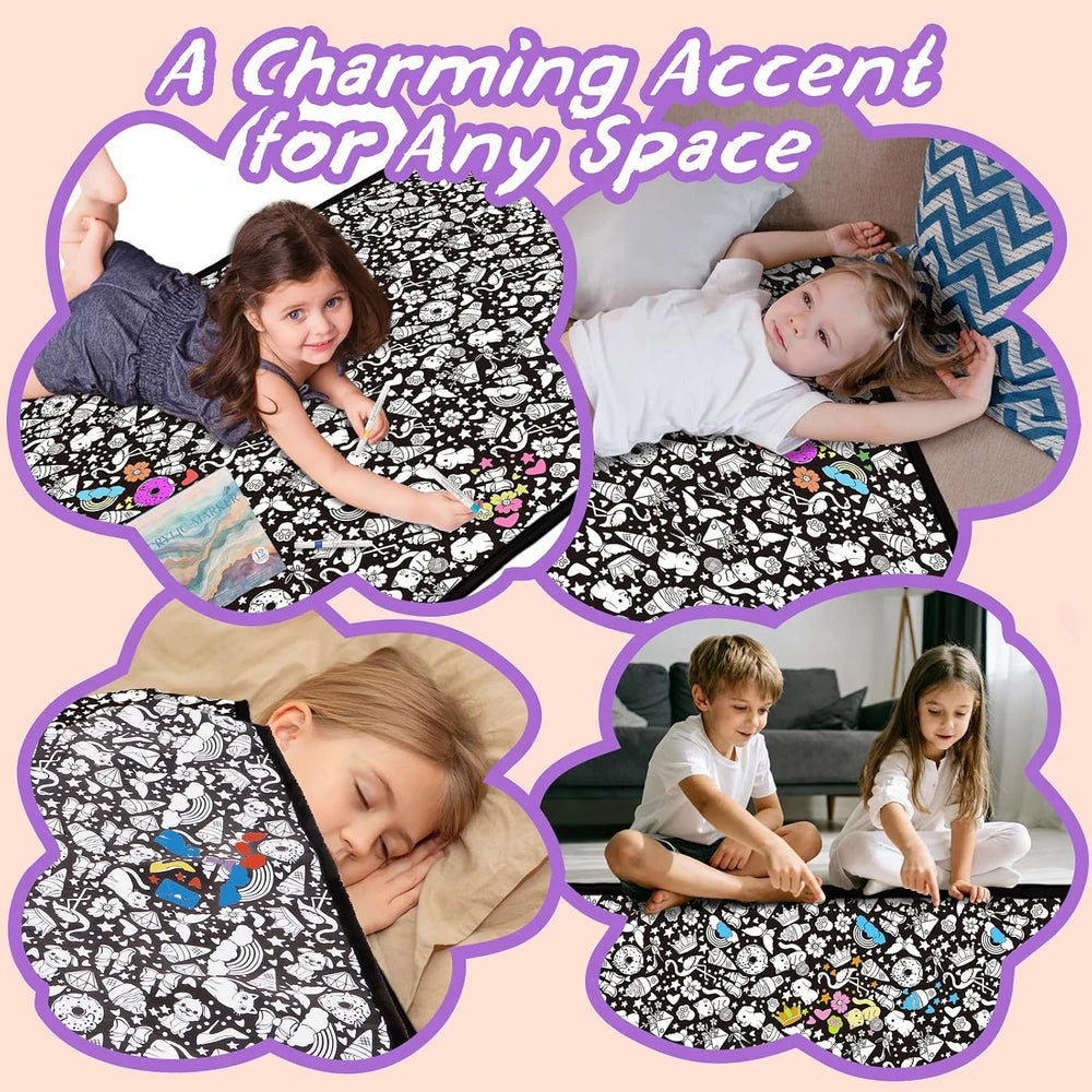 DIY Cozy Coloring Blanket Kit